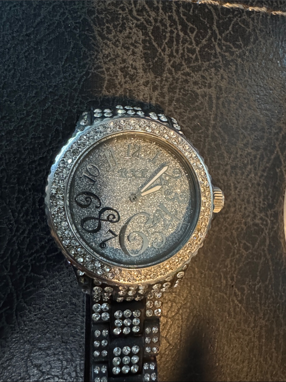 BKE Silver Crystal-Embellished Women's Watch